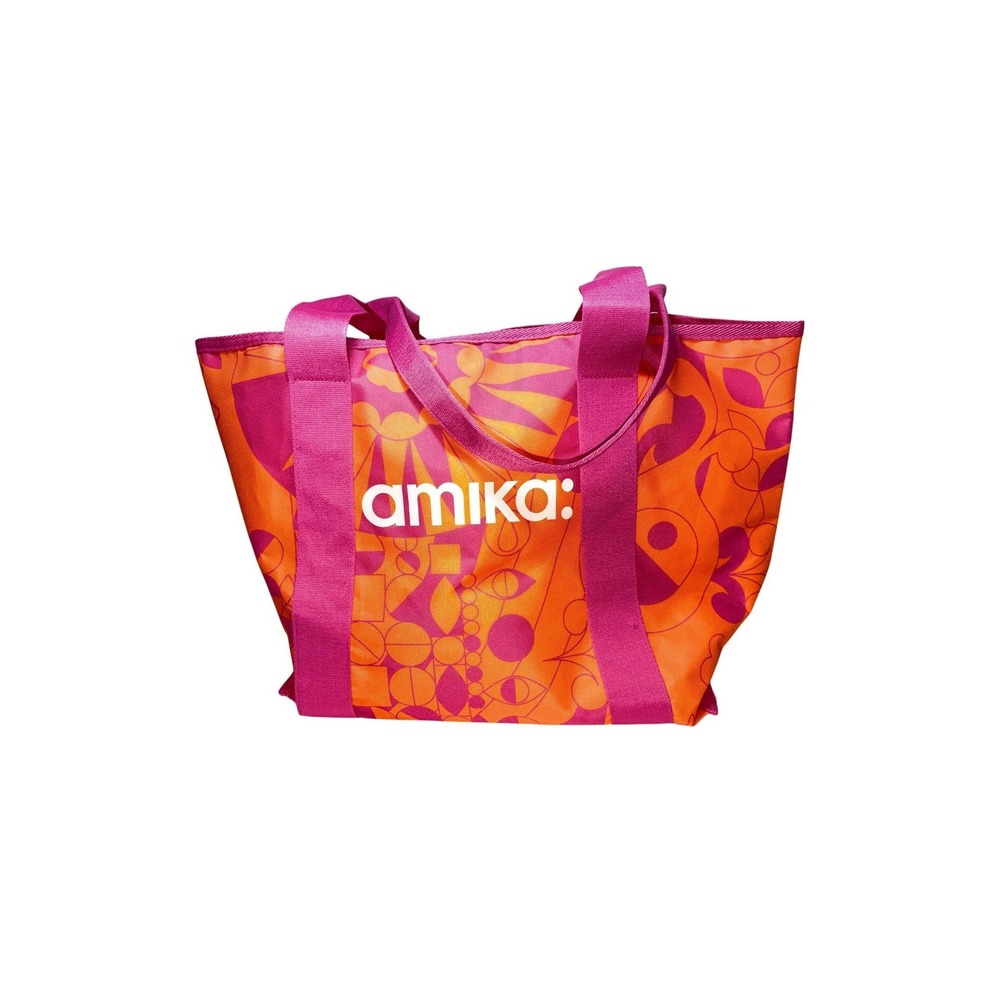 Amika Hair Products Large Tote Bag Canvas Straps 16 Inch New Unused Gym Bag